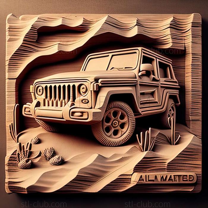 3D модель Mitsubishi Jeep (STL)